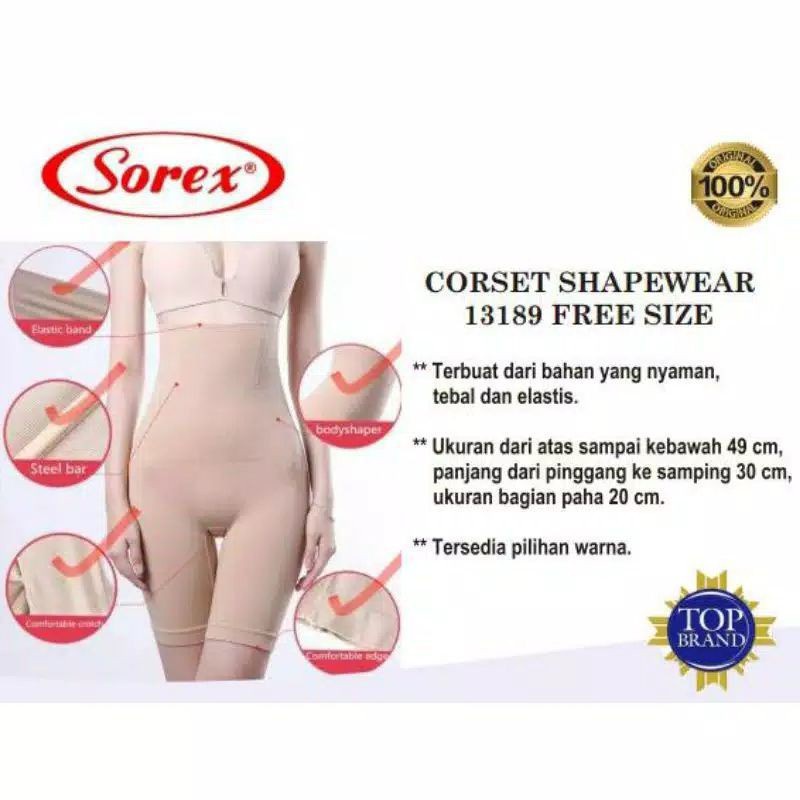 Sorex Korset Celana Pelangsing Shapewear Collection Stagen Art 13189 13194