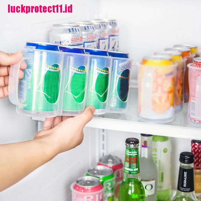 (LUCK11) Kotak Penyimpanan Botol Minum Transparan Untuk Kulkas