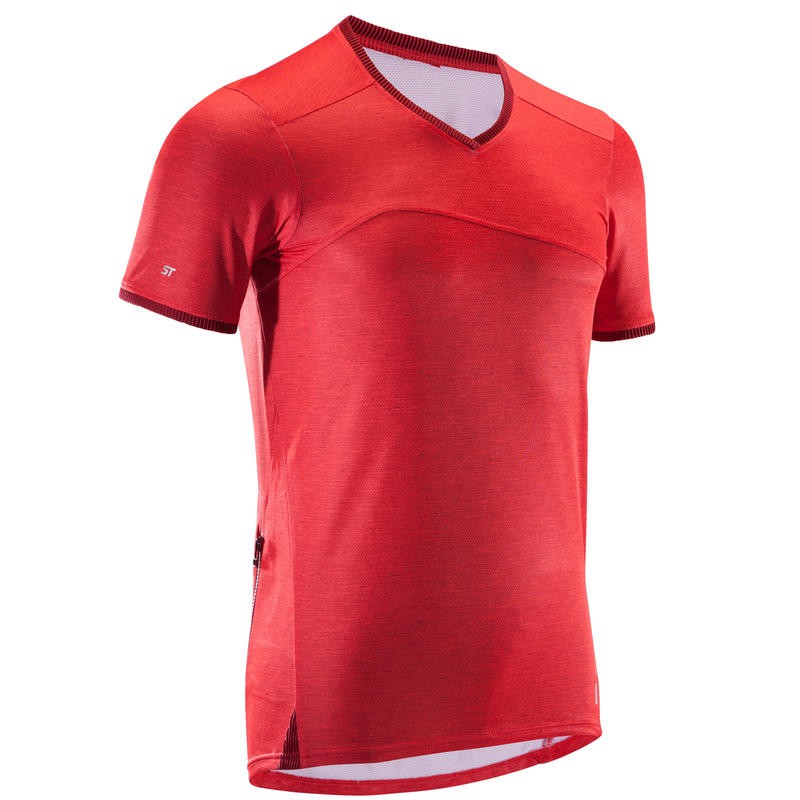 Baju sepeda pria baju jersey sepeda mountain bike jersey red
