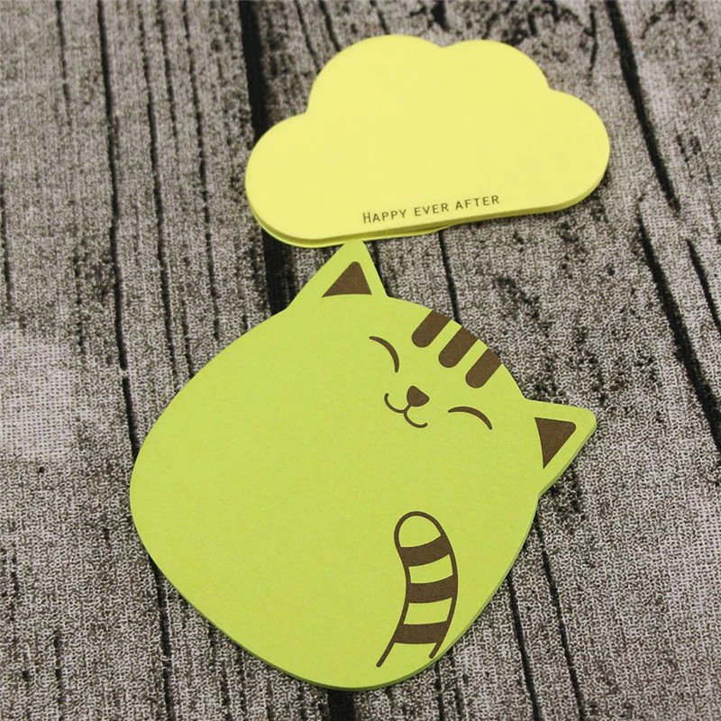 

INDORETAIL | Hot Sale Kawaii Awan Kucing Memo Pad Catatan Tempel Perlengkapan Sekolah Self-Adhesive