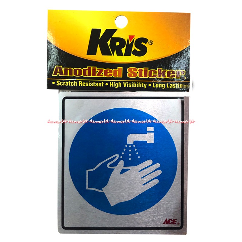 Kris Sticker Hand Wash Picture Gambar Cuci Tangan Di Kran Stiker Peringatan Wajib Cucitangan Handwash Wash Hand