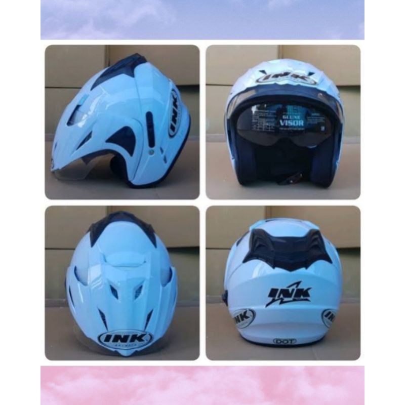HELM INK CENTRO DOUBLE VISOR GRADE ORI(PEMBAYARAN VIA COD) BISA PILIH WARNA