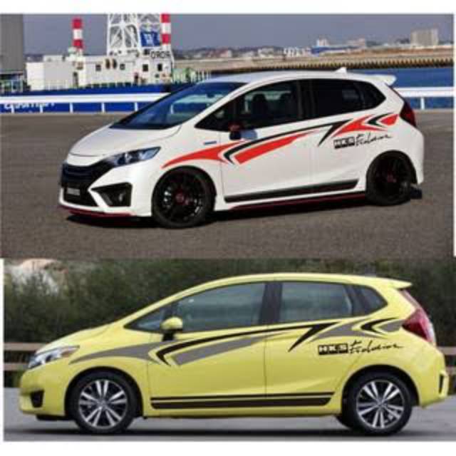 Stiker mobil honda new jazz keren simple promo stiker cutting mobil Honda jazz RS terlaris