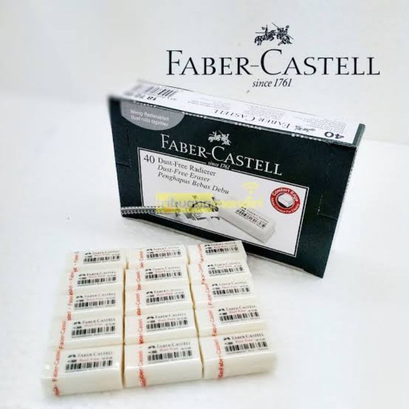 

penghapus Faber Castell putih kecil original