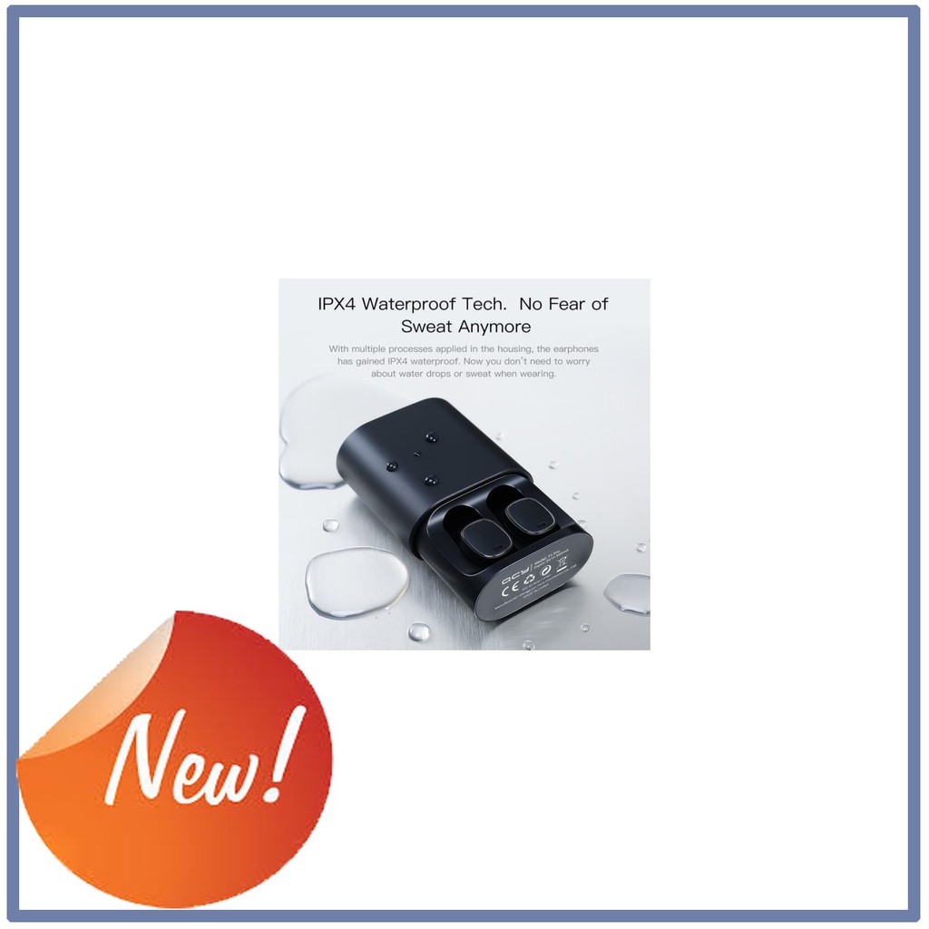 Terlaris QCY T1 PRO Bluetooth Wireless TWS Earphone with Touch Control - Putih Elegan