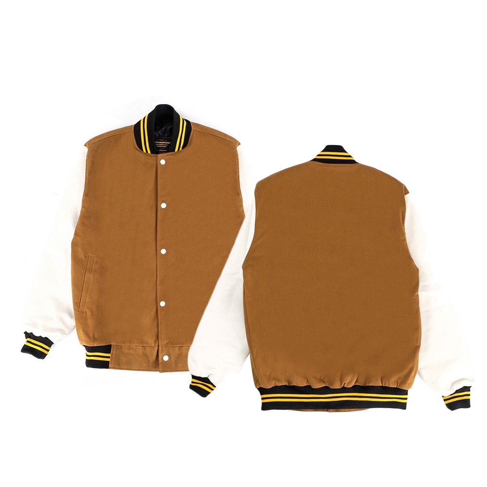 ETERNALWORKS - Varsity Jacket Caramel Yellow