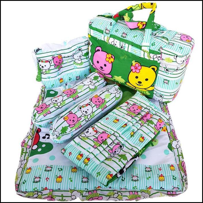 Kasur Bantal Guling Bayi Tas Gendongan Set Lengkap