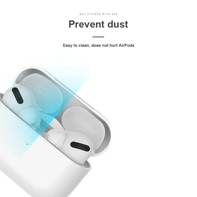 AirPods 3 Ultra-thin Metal Viscosity Dust Protective Film / Apple AirPods 3 Charging Case Accessories