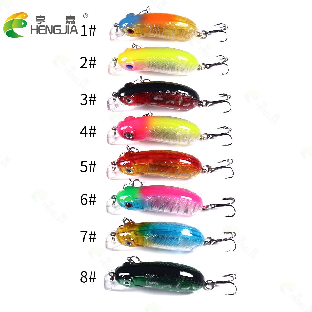 HENGJIA New 1Pcs Crankbait Umpan Pancing 6cm/9.8g Swimbait Minnow Fishing Lure Ikan Diving 0.3-1.5m