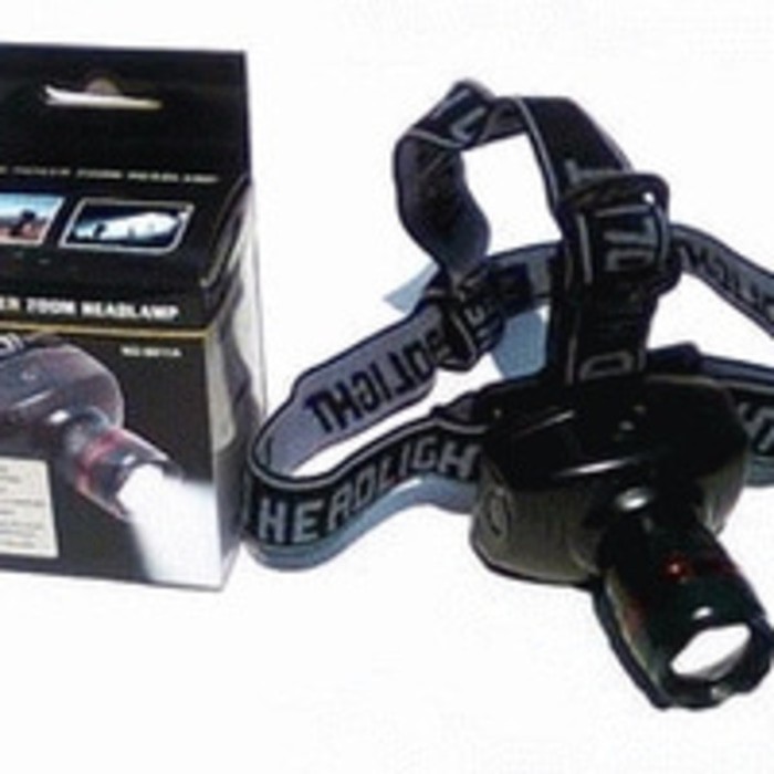 murah Senter Kepala mini ZOOM head lamp falshlight batery AAA 3 head lamps bagus__