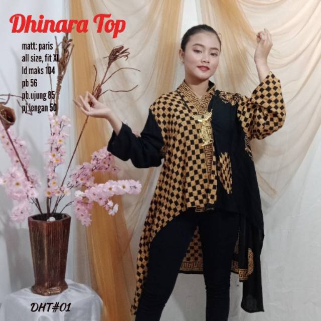 DHINARA TOP| BATIK WANITA  | BLUS BATIK PARIS