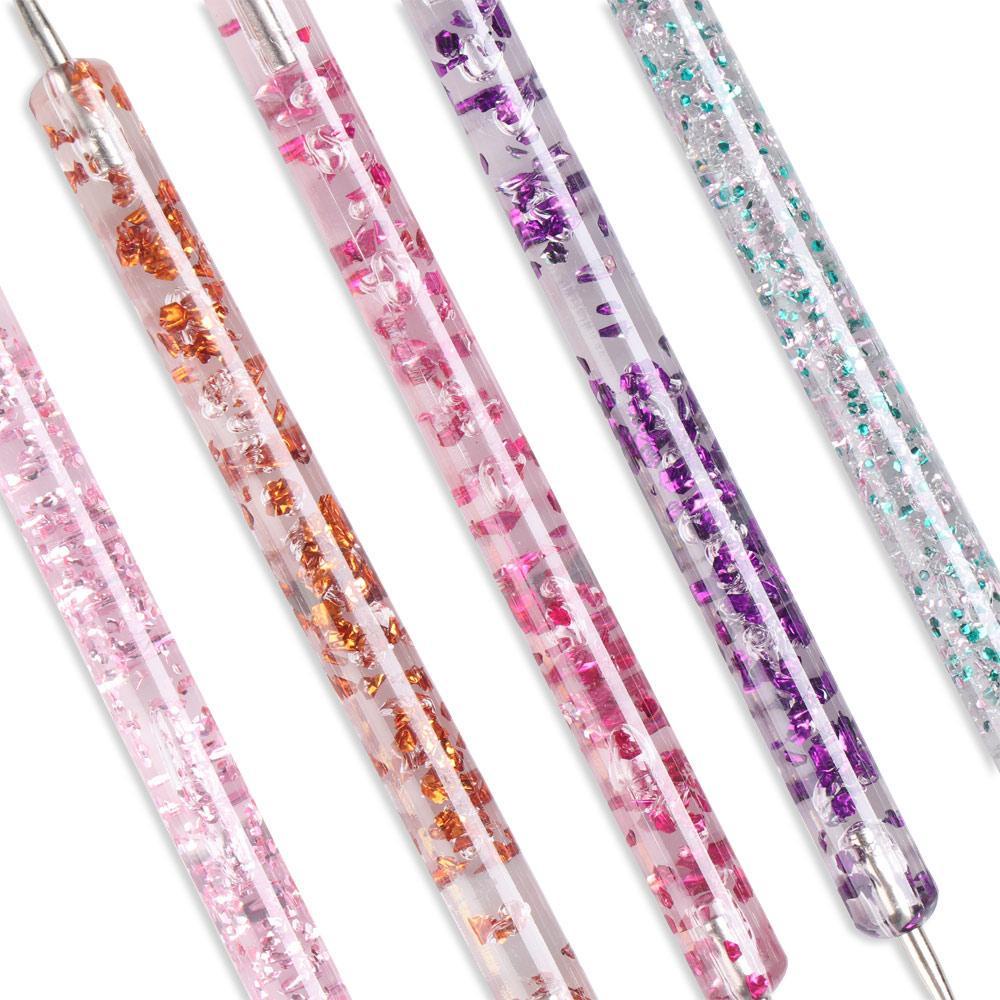 R-flower 5Pcs Dotting Pen Fashion Marbleizing 2arah Lukisan
