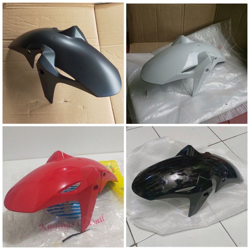 SPAKBOR DEPAN HONDA CB 150 R LED NEW CB150R NEW HITAM HITAM DOFF PUTIH MERAH CABE