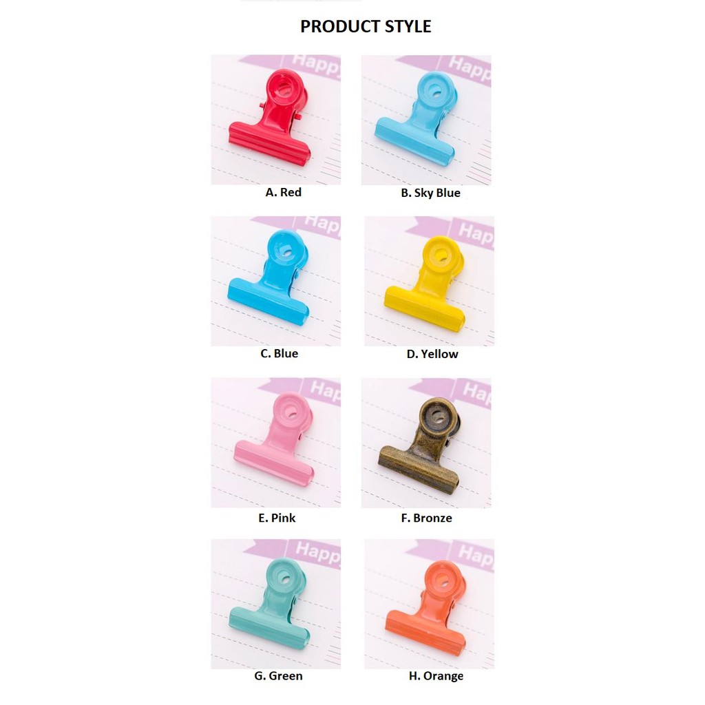 [MIDORI] 3CM Paper Clip Besi Warna Warni - F0083