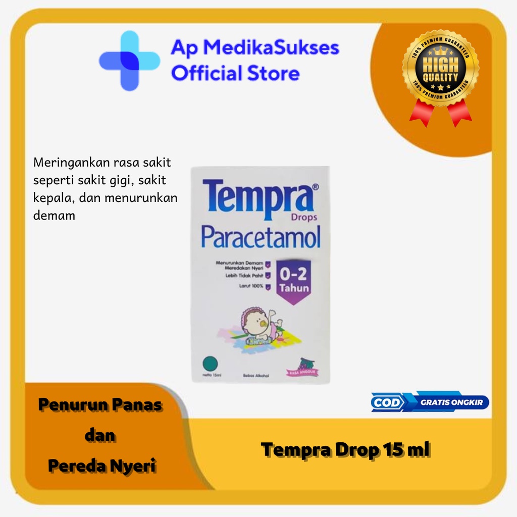 Tempra Drops Obat Demam Bayi Dan Anak 0-2 Tahun