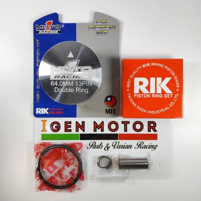 Piston 64 mm Pen 13 Double Ring MOTO 1