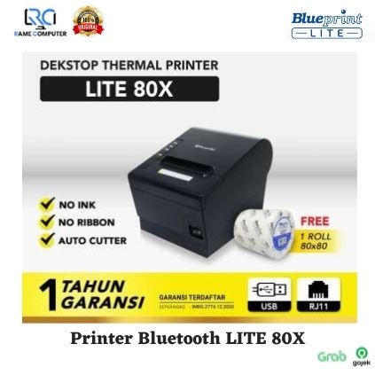 DESKTOP THERMAL PRINTER USB+RJ11 BLUEPRINT BP-LITE 80X