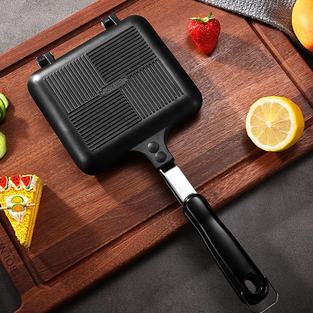 Top Gas Sandwich Maker Bakeware Waffle Pancake Barbecue Oven Cetakan Sarapan|Wajan Panggangan