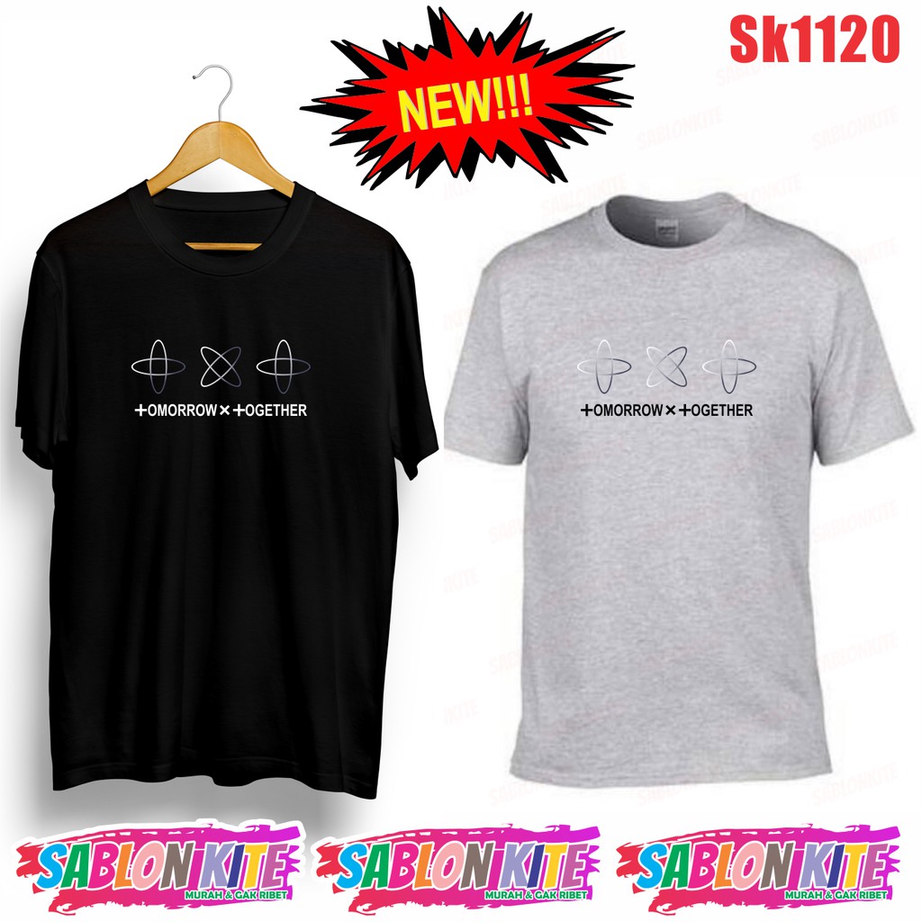 MURAH!!! KAOS KPOP TOMMOROW BARU SK1120 BYK WARNA UNISEX COMBED 30S