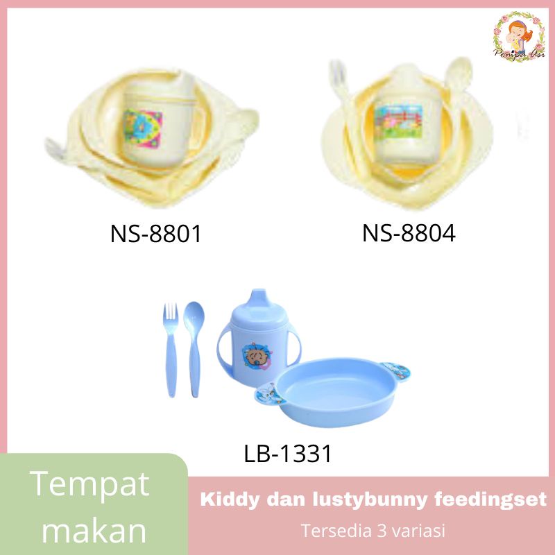 Feeding Set Perlengkapan Alat makan Bayi Nishikawa Lusty Bunny Hampers Baby New Born By Mallpompaasi