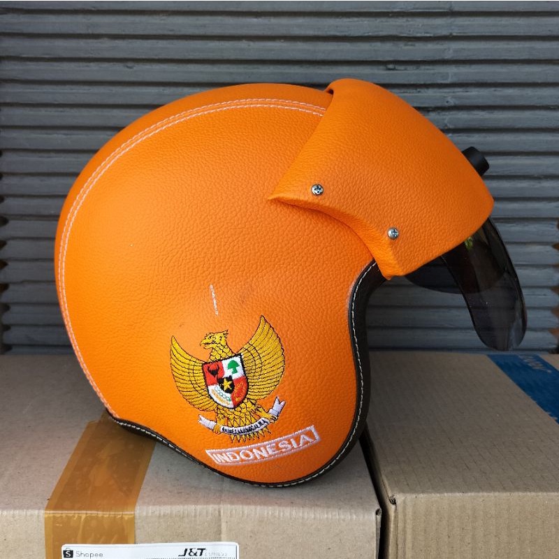 HELM BOGO RETRO PILOT GARUDA INDONESIA