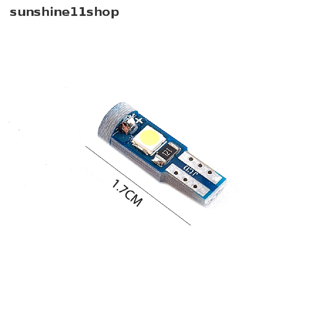 Sho - 10Pcs Lampu Led T5 12V Untuk Interior Mobil