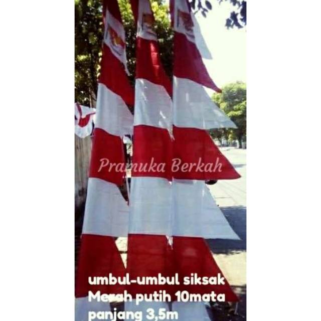 20biji Umbul-umbul merah putih 10 mata