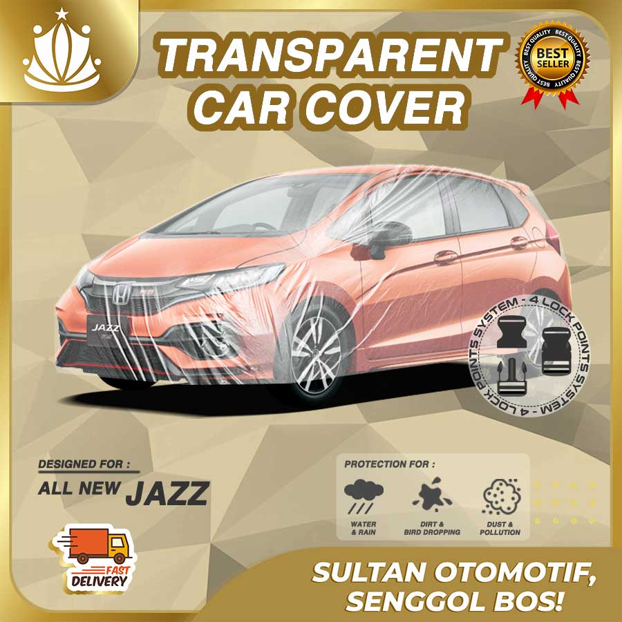 Body Cover Mobil Plastik TEBAL All New Jazz WATERPROOF