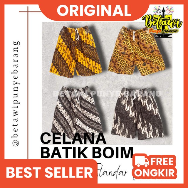 Celana Batik Celana Boim Pendek Dewasa Standar Allsize