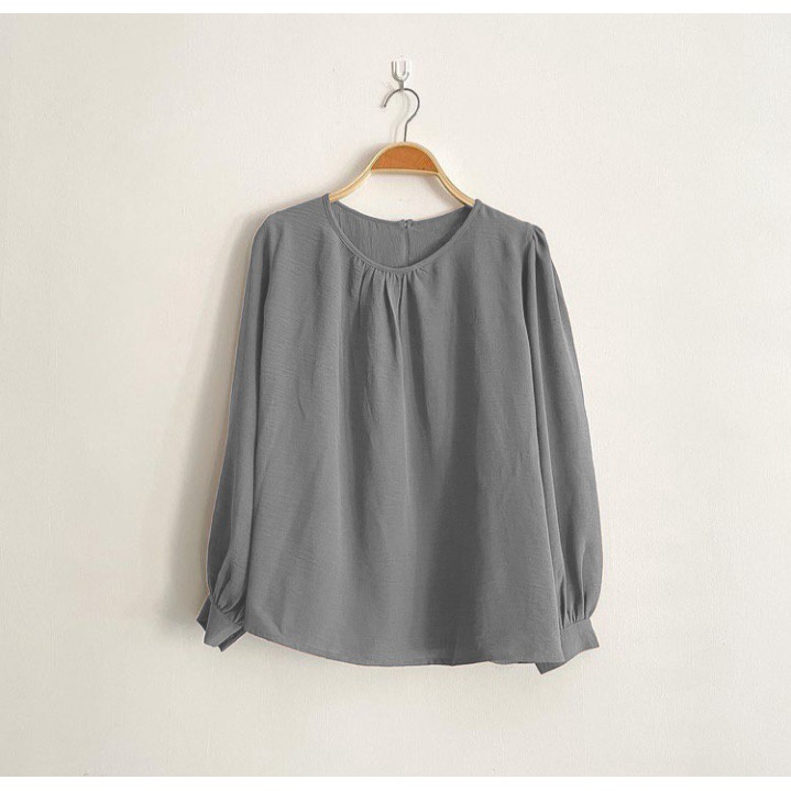 BEFAST - ZEC OOTD Wanita Blouse KIO / Septha Oversize RAYON DIAMOND ( LD 116CM ) / Blouse Casual Wanita / Atasan Lengan Panjang / Blouse Remaja Wanita Formal / Fashion Kerja Wanita / Blouse Terbaru 2022