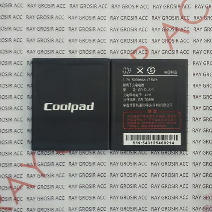 Baterai Original COOLPAD CPLD-329 CPLD 352 , 8297 F1 Plus 8297W HA-30B