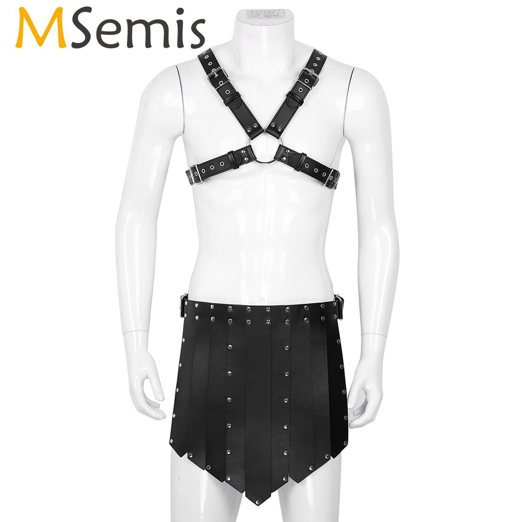 PREORDER Memanfaatkan Kulit Pria Lingerie Seksi Pria Pengekang Dada Seksi Set Tubuh Harness
