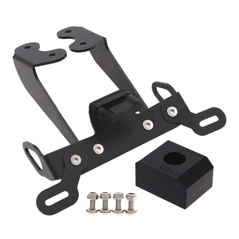 Zzz Bracket Frame Plat Nomor Bahan Aluminum Sudut Adjustable Untuk Motor