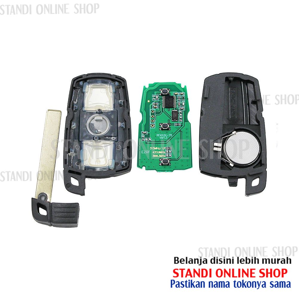 Remote Set Komplit Kunci Smartkey Slot BMW E81 E70 E90 E60 CAS3 315Mhz