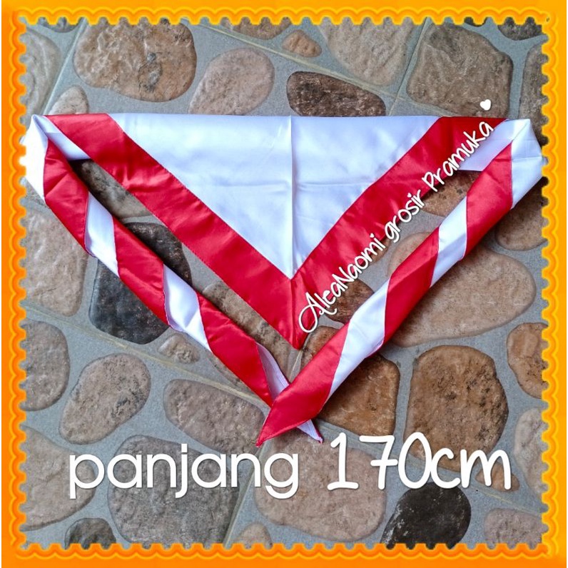 Hasduk pramuka hasduk pembina super jumbo satin panjang 170cm satin satin