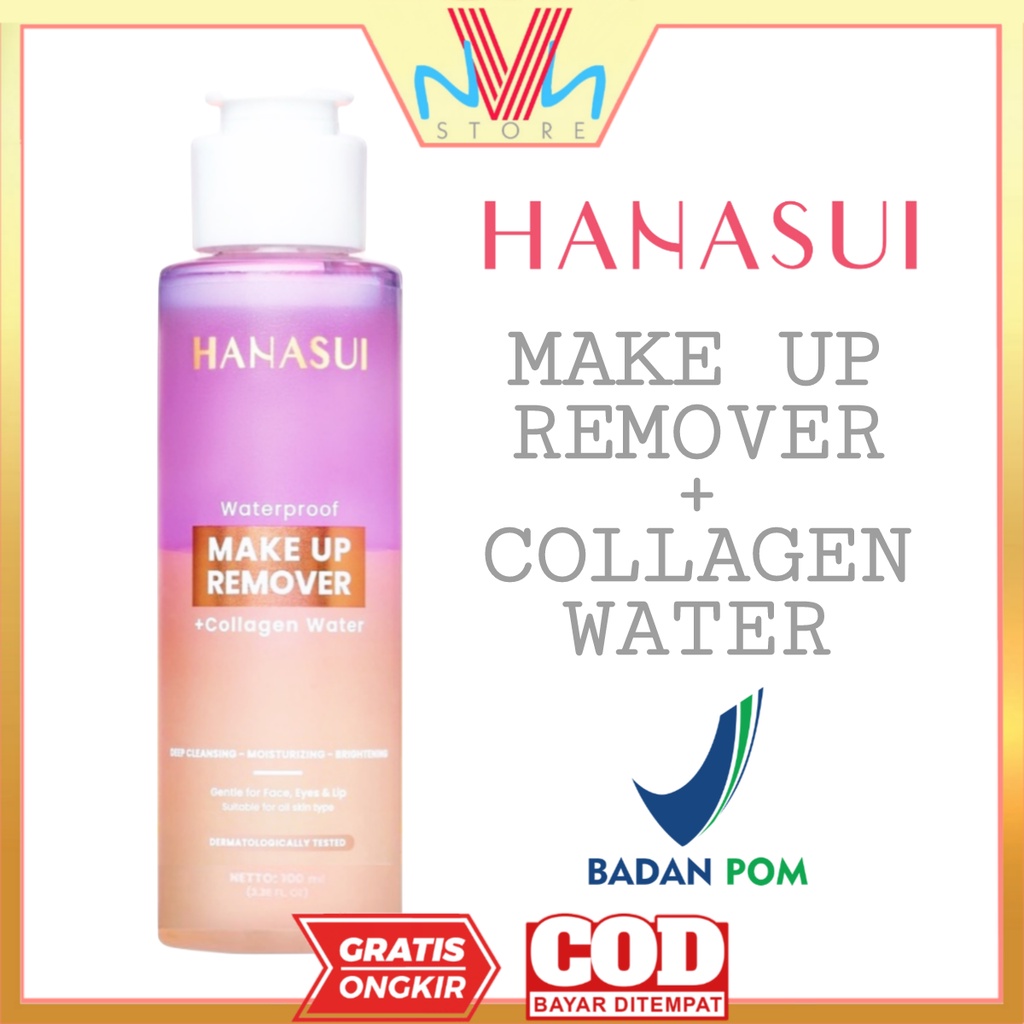 HANASUI WATERPROOF MAKE UP REMOVER + COLLAGEN WATER - MAKE UP REMOVER HANASUi