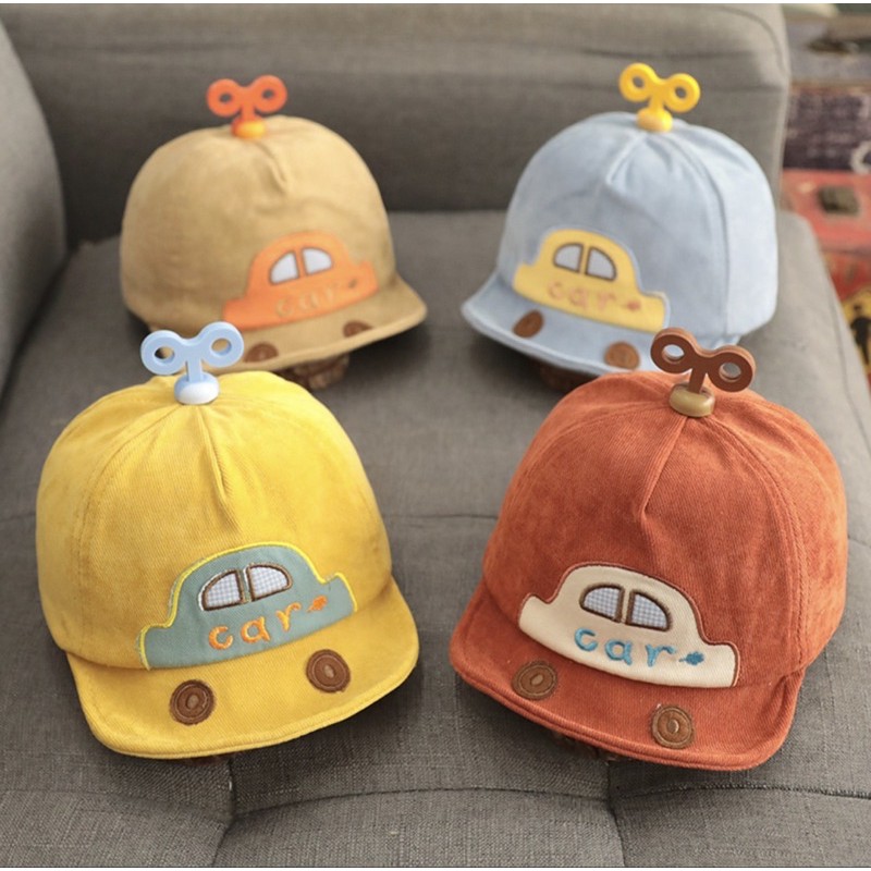 8-22 bulan Topi Baseball Anak Laki-laki Hip Hop Motif Mobil Gaya Korea Musim Panas Baby Baseball Cap Hat (car)