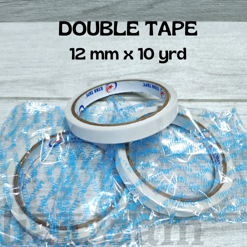 

Isolasi Double Tape STAR TAPE 1/2 inch / 12 mm x 10 meter Murah (Jamin Rekat)