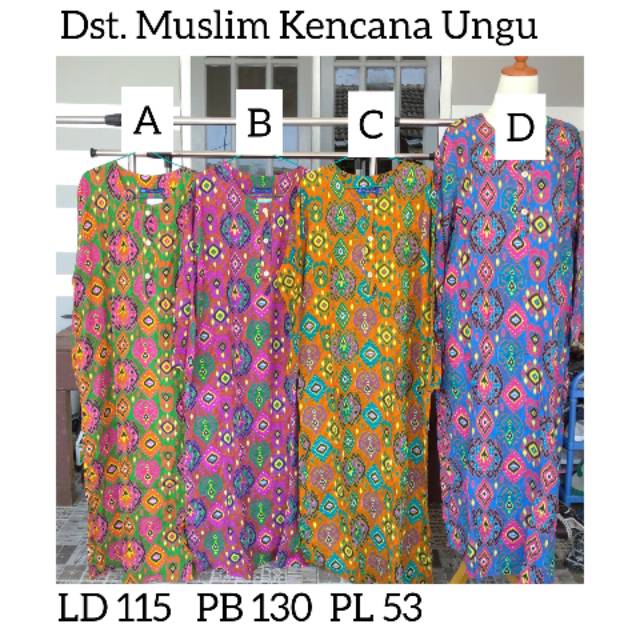 Daster Muslim Kencana Ungu Busui