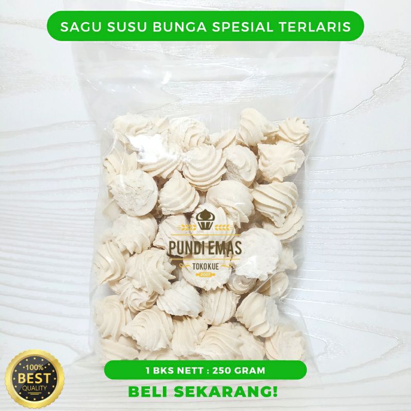 

Sagu Susu Kue Sagu Kembang Kiloan 250 Gram / Kue Satu Terlaris