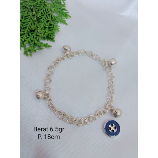 GELANG KAKI ANAK / BAYI PERAK MURNI BISA UNTUK GELANG DEWASA