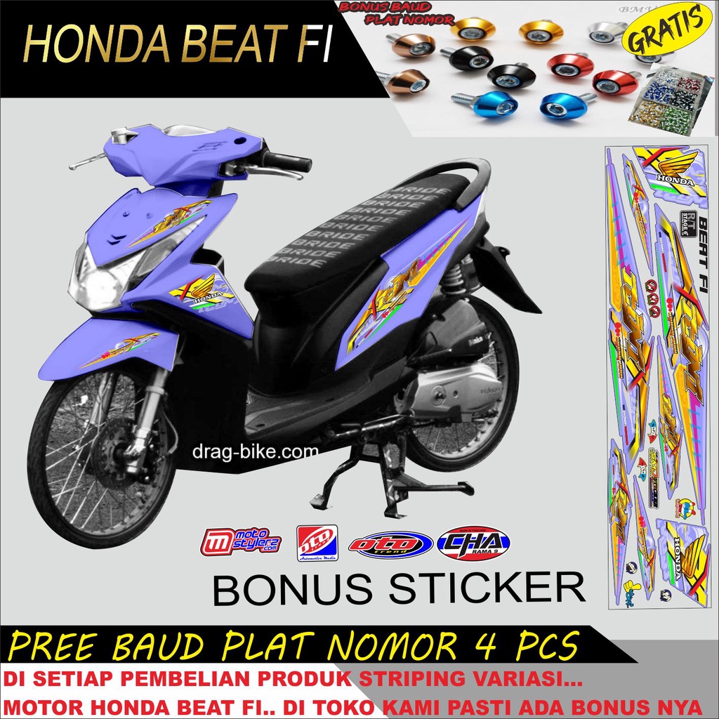 STIKER STRIPING HONDA BEAT FI