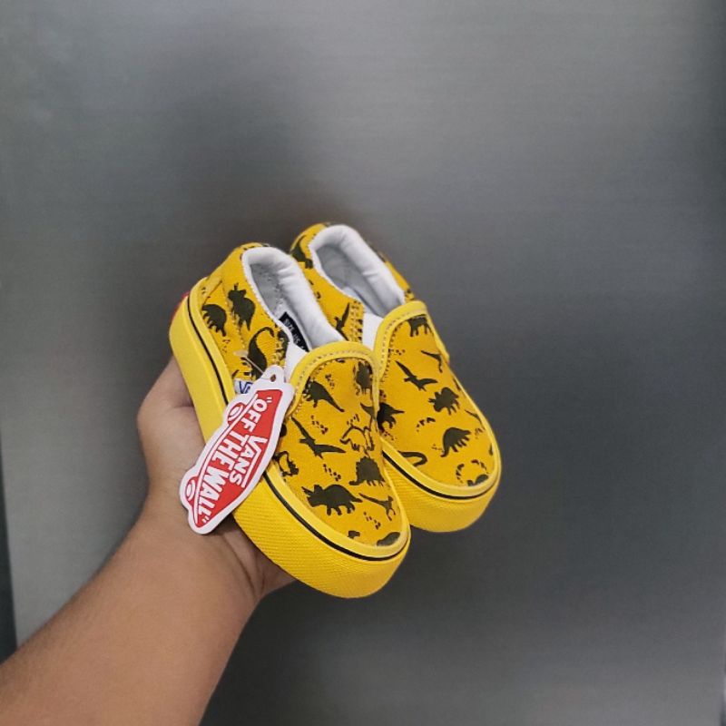 KUALITAS TERBAIK&gt;&gt; SEPATU VANS ANAK OLD SKOOL SLIP ON TERBARU LAKI LAKI PEREMPUAN MOTIF DINOSAURUS SNEAKER ANAK CASUAL COWO CEWE PREMIUM ORIGINAL