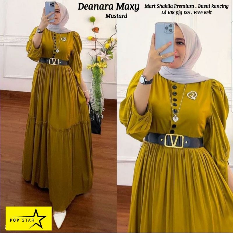 Gamis Wanita - Free Belt - Deanara Maxy