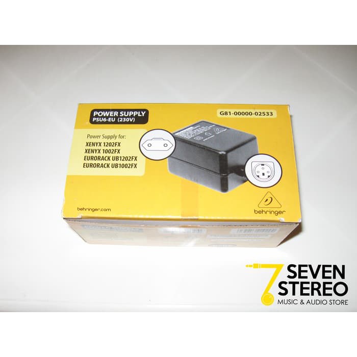 Di.jual Behringer adaptor PSU6-EU Power Supply for Mixer Behringer