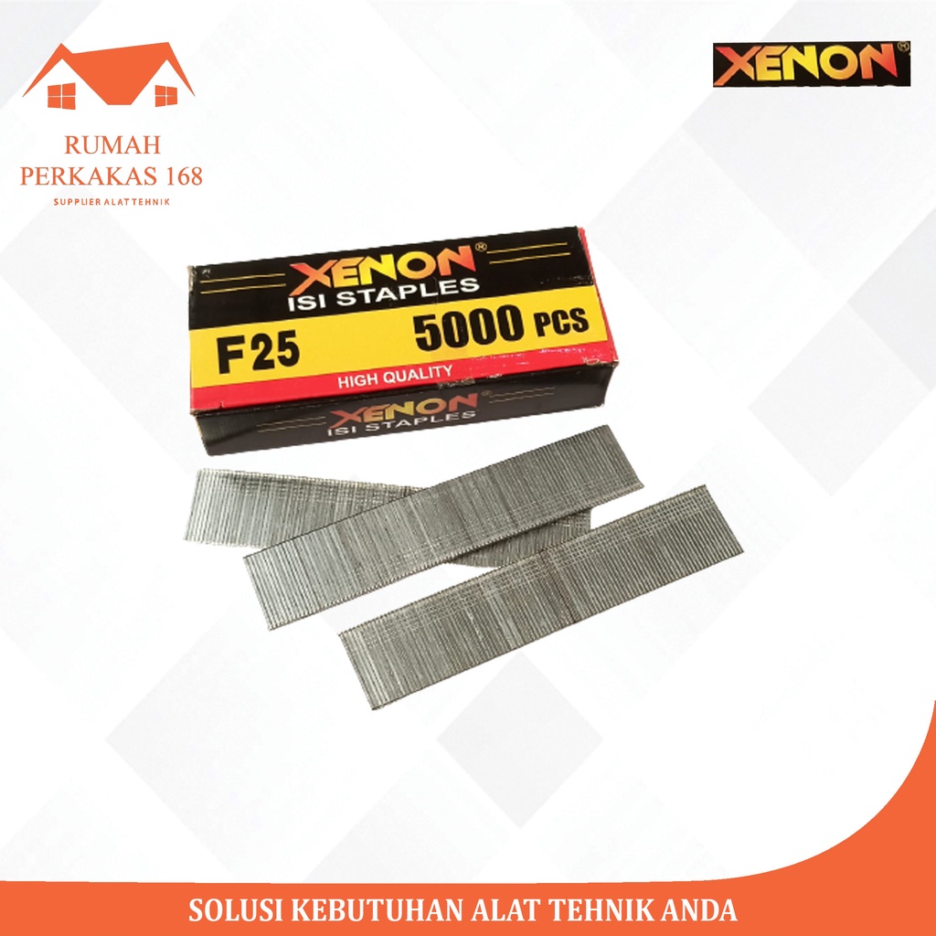 

Isi Staples Paku Tembak Stapler Gun Nailer T I 25mm - XENON F25