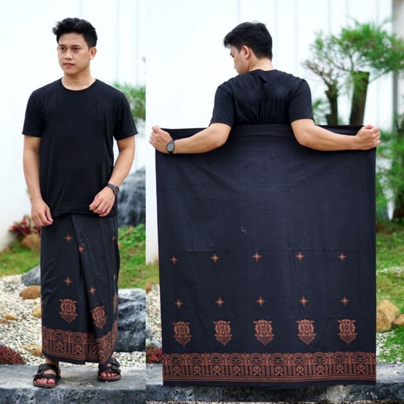 SARUNG PRIA TERBARU MOTIF TEROMPAH SHOLAT DEWASA SARUNG MOTIF BALIMUN SARWON-Pd t