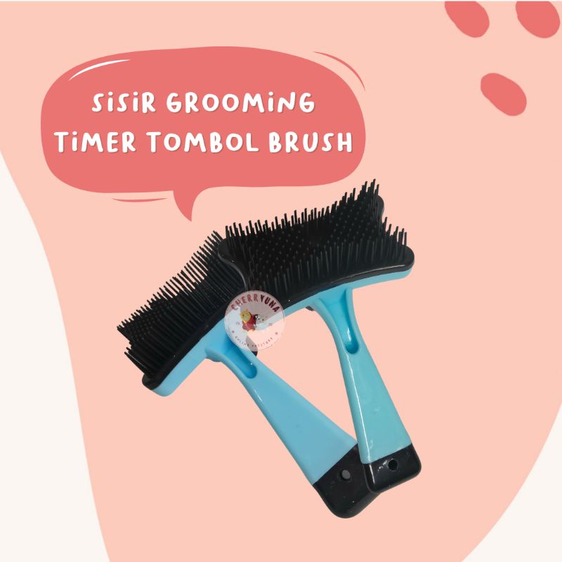 Sisir Grooming Untuk Kucing/Anjing Sisir Bulu Sikat Brush Comb