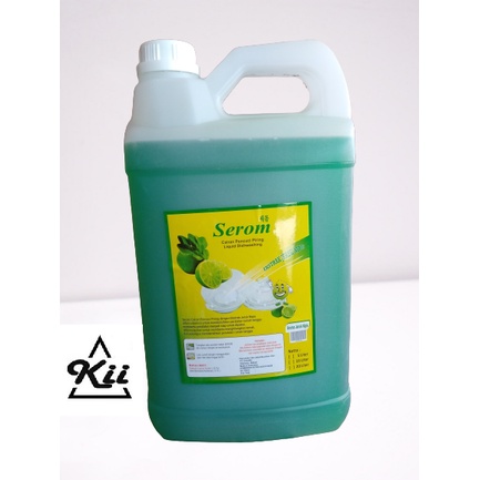 SEROM Sabun Cuci Piring Kemasan 5L aroma Jeruk Nipis