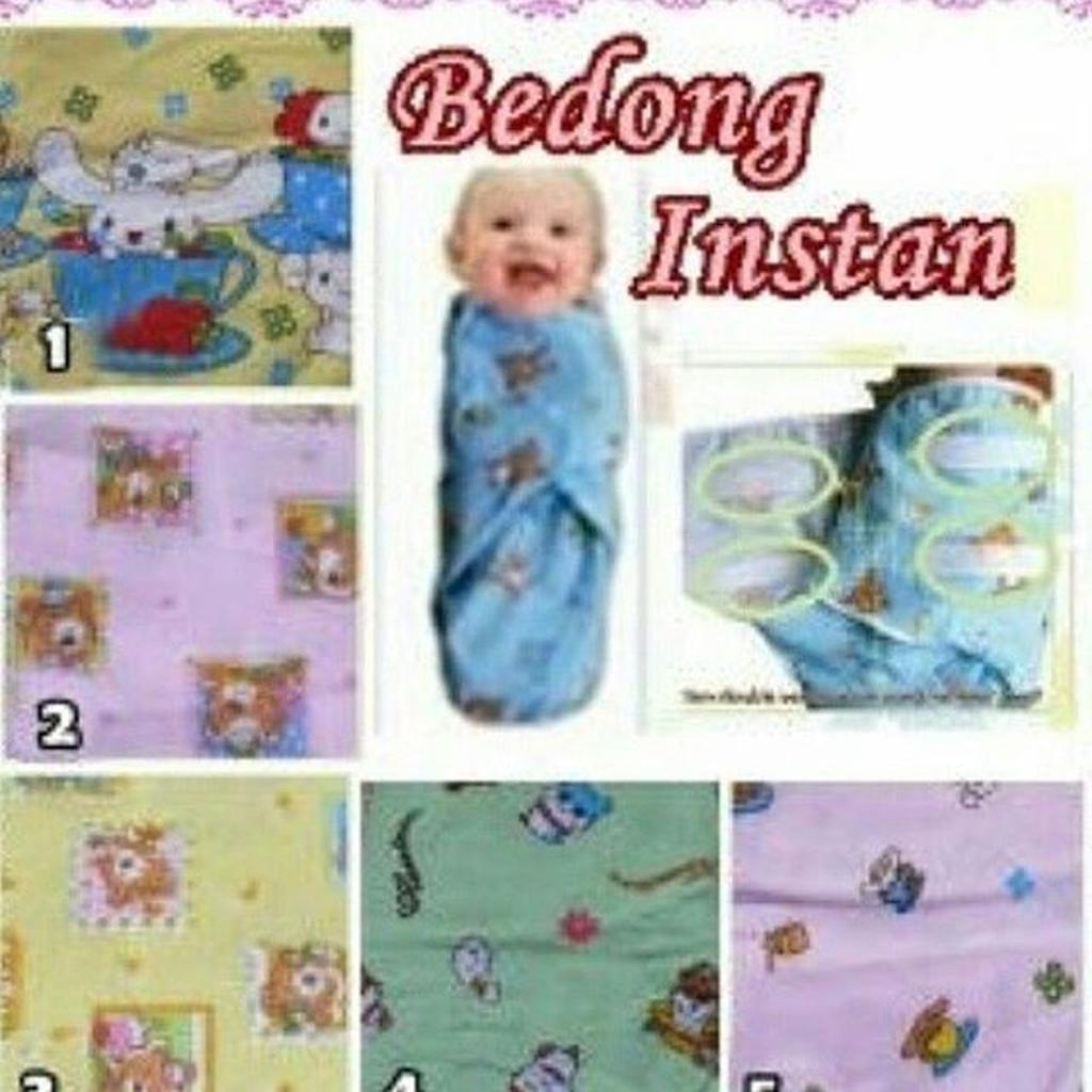 Bedong Instan Kain Velcro Anannda
